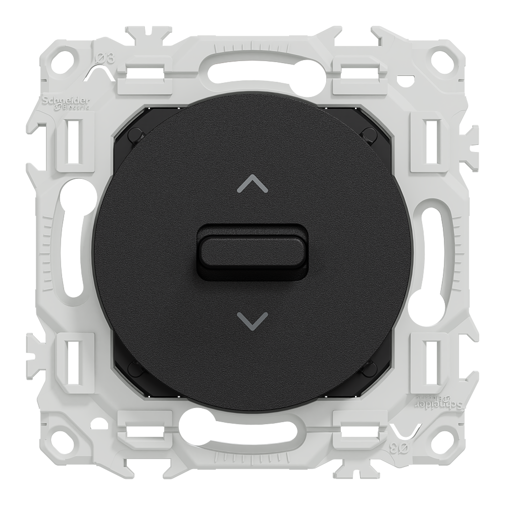 Odace inter ou poussoir VR levier noir